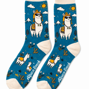 Alpaca Break sokken - blauw